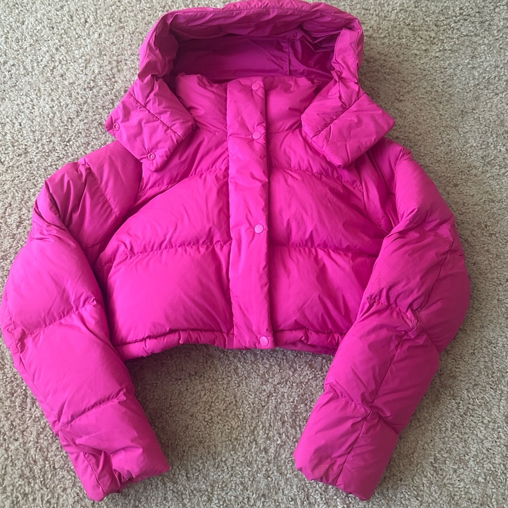 Lululemon wunder puff jacket super cropped